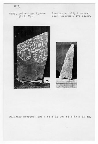Runes written on runsten, sandsten. Date: V